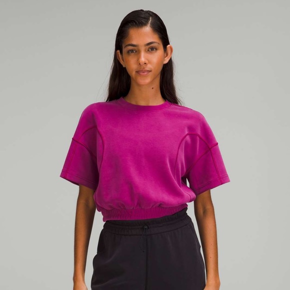 Lululemon Pink Soft Stream Gathered Tee - Picture 4 of 4